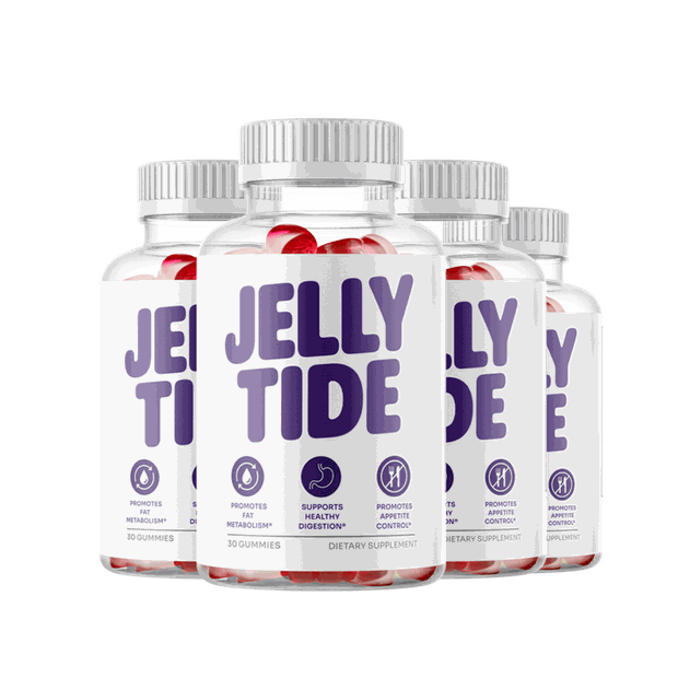 Four JellyTide bottles, 120 day supply